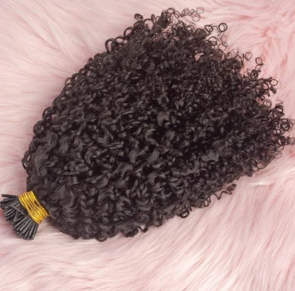 I-tip Microlink Hair extensions - human hair Tight curls - 12"-22"